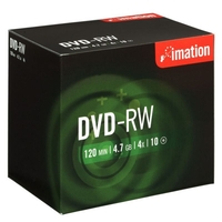 Imation 4x DVD-RW 4.7GB 10 Pack Jewel Case