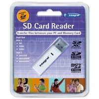 Integral Memory Card Reader for SD and MicroSD Formats