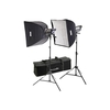 Interfit INT461 Stellar XD Twin Head + Softbox Kit 600w Flash