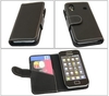 iT ALKonline Black Wallet Case/ Credit Card Holder for Samsung S5830 Galaxy Ace.