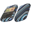 iTALKonline 17424 Black Blue White RAINBOW SnapGuard Protection Case - BlackBerry 8520 Curve 9300 3G (RS-008)