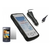 iTalkOnline Black ProGel Case LCD Screen Protector Car Charger - B7300 Omnia Lite