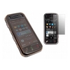 iTalkOnline Black Twin Pack ProGel Skin Case & LCD Screen Protector - Nokia N97 Mini