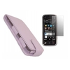 iTalkOnline Pink Flip Case & LCD Screen Protector with Cleaning Cloth - Nokia N97 Mini