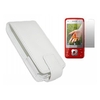 iTalkOnline White Flip Case LCD Screen Protector with Cleaning Cloth - Sony Ericsson C903