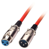 LINDY 6m XLR Cable - Male to Female Red