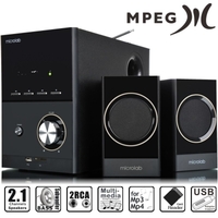 Microlab M223U 2.1 Speaker set 17W RMS SD USB FM Radio