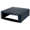 Monitor Screen Riser 34-100mm Storage Stackable 15kg Load Black