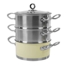 Morphy Richards 18cm 3 Tier Steamer (Cream)