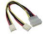NewLink 4 PIN Molex M - 2X Floppy Drive Power - 15cm