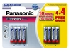 Panasonic Silver Everyday AAA Alkaline Battery - 4 Pack + 4 Free