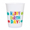 Party - Dots & Stripes Plastic Cups 25pk - Amscan