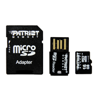 Patriot 16gb MicroSd / Sdhc4 W/adp / Usb Reader - 3-in-1 storage device