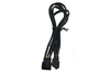 Phobya Braided Y-adaptor 4Pin Molex to 4x 3Pin (12V) 30cm - black