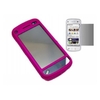 Pink Hybrid Case + LCD Screen protector and Cleaning Cloth - Nokia N97