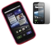 Pink Twin Pack ProGel Skin Case & LCD Screen Protector - Motorola Atrix