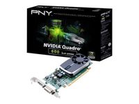 PNY NVIDIA Quadro 600 1GB DDR3 DVI DisplayPort PCI-E Low Profile Graphics Card