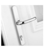 PVCu Retro Door Handle Polished PVD White Finish PPVCRHWH