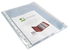 Q-Connect Punched Business Card Pocket Polypropylene A4 Capacity 20 Pk