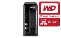 QNAP TS-121 2TB (2TB x 1 WD RED HDD) 1 Bay Desktop NAS