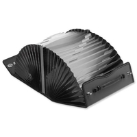 Reborn File Case Robust Polypropylene 3-ply Recycled With Index Tabs 26-part A4 Graphite