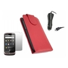 Red Clip On Flip Case LCD Screen Protector Car Charger HTC Google Nexus One