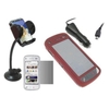 Red Hybrid Case Screen Protector Car Charger In Car Holder -Nokia N97