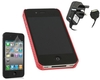 Red Mesh NET Case LCD Screen Protector Mains Charger Apple iPhone 4