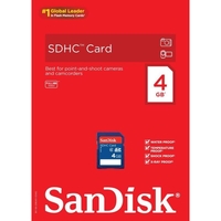 Sandisk 4gb Sdhc Card - Class 2