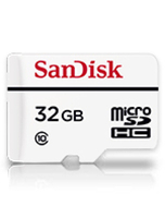 Sandisk SDSDQQ-032G-G46A 32GB Video Monitoring microSDHC + Adapter