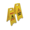 Single A-frame Sign 2-sided 2 Messages Caution Wet Floor/cleaning In Progress Yellow Ref Spc/fs01