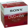 Sony 10DPW120A 4x DVD+RW Discs - 10 Pack Jewel Case