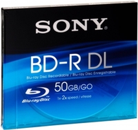 Sony 2X BD-R 50GB Dual Layer Blu-Ray Disc - Single Jewel Case