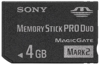 Sony 4GB Memory Stick Pro Duo Card Mark 2