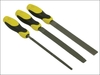 Stanley 0-22-477 File Set 3 Piece - Round 1/2 Round Flat