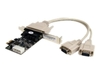 StarTech 2 Port RS232 PCI Express Serial Card with Power Output