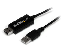 Startech 2 Port USB KM Switch - USB Keyboard and Mouse Switch with File Transfer