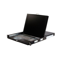 StarTech.com 1U 17" Rackmount LCD Console with Integrated 16 Port IP KVM Switch