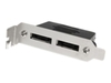 StarTech.com 2 Port Low Profile SATA to eSATA Plate Adapter - F/M - Serial ATA internal to external adapter - Serial ATA 150/300 - 7 pin Serial ATA - 7 pin external Serial ATA - black