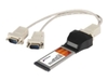 StarTech.com 2 Port Native ExpressCard RS232 Serial Adapter Card with 16952 UART