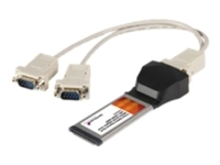 StarTech.com 2 Port Native ExpressCard RS232 Serial Adapter Card with 16952 UART