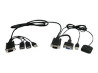 StarTech.com 2 Port USB VGA Cable KVM Switch - USB Powered w/ Remote Switching - desktop KVM Switch - VGA KVM Switch