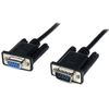 StarTech.com 2m Black DB9 RS232 Serial Null Modem Cable F/M - DB9 Male to Female - 9 pin Null Modem Cable - 1x DB9 (M),  1x DB9 (F),  Black
