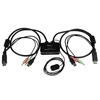 Startech.com 2port Kvm With Displayport Usb - And Audio - Dp Kvm Switch