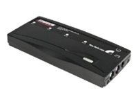 StarTech.com 4 Port Black PS/2 KVM Switch Kit with Cables - 4 Port PS2 KVM Switch - KVM Switch with Cables - VGA KVM Switch