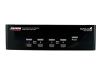 StarTech.com 4 Port Dual DVI USB KVM Switch w/ Audio & USB Hub