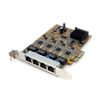 StarTech.com 4 Port PCI Express Gigabit Ethernet NIC Network Adapter Card