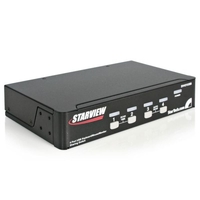StarTech.com 4 Port Professional VGA USB KVM Switch with Hub