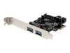 StarTech.com 4 Port USB 3.0 PCI Express PCIe Controller Card - 2 Ext 2 Int w/ SATA Power