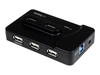StarTech.com 6 Port USB 3.0 / USB 2.0 Combo Hub with 2A Charging Port